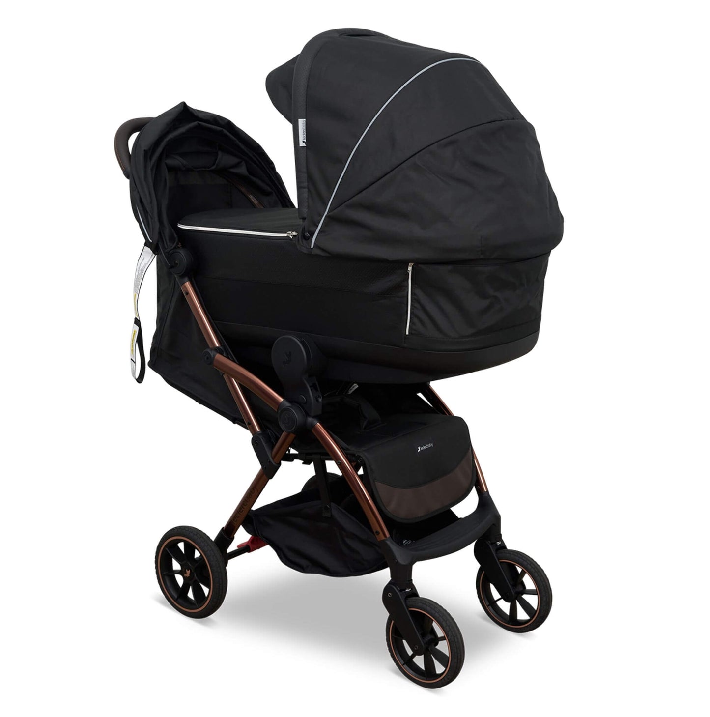 double_pram_with_bassinet_black